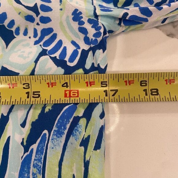 Lily Pulitzer Benicia Tunic Indigo Sunset Swim CoverUp Casual Dress Sz XS Women - Picture 9 of 12